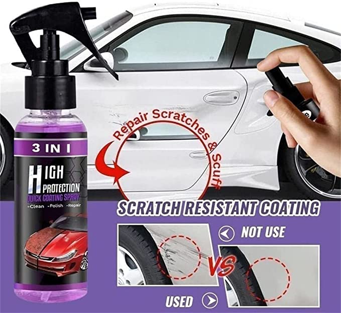 3 IN 1 High Protection Car Spray (Pack of 2)