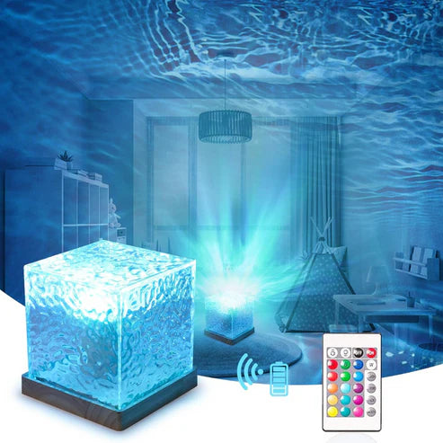 LuxWave Ocean Projection Lamp with Premium RGB Remote Control