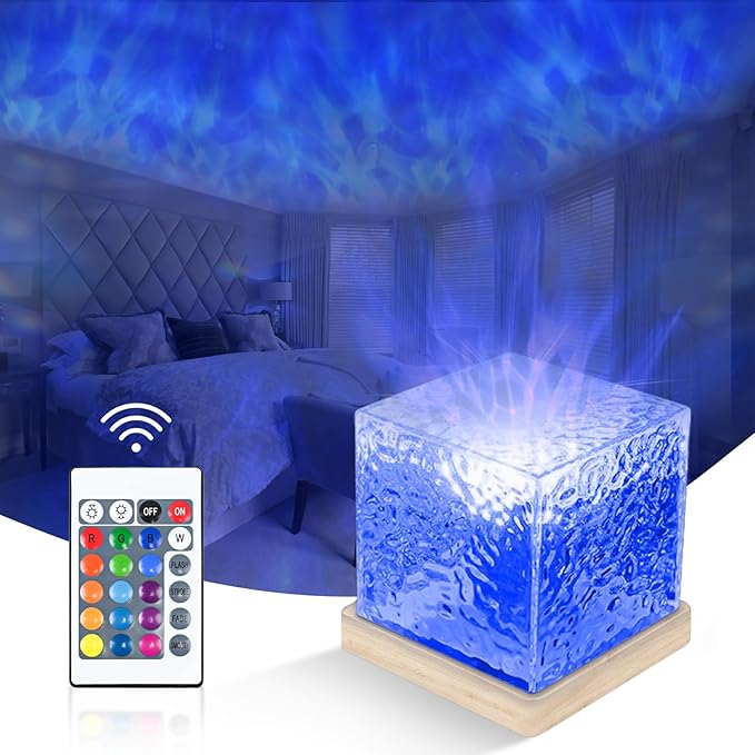 LuxWave Ocean Projection Lamp with Premium RGB Remote Control